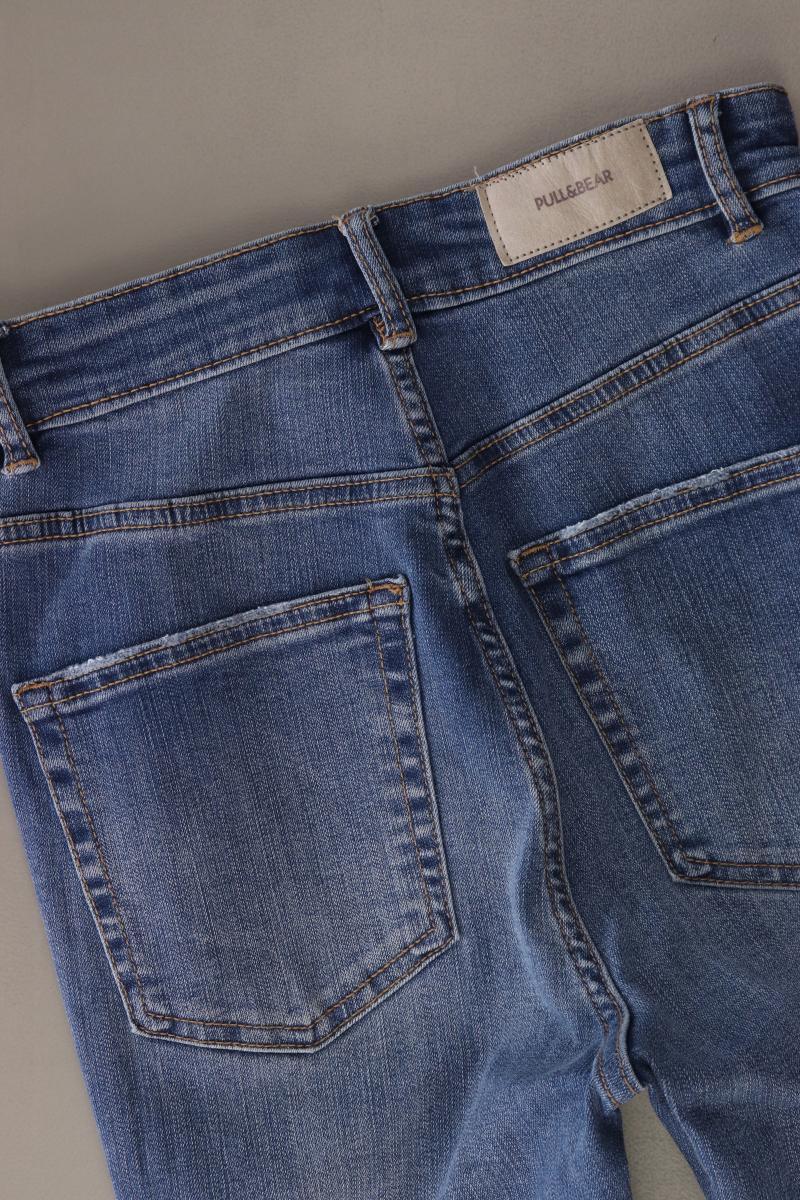 Pull&Bear Skinny Jeans Gr. 34 blau aus Baumwolle
