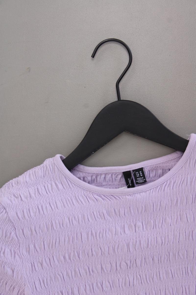 Vero Moda Crop Shirt Gr. M Kurzarm lila aus Baumwolle