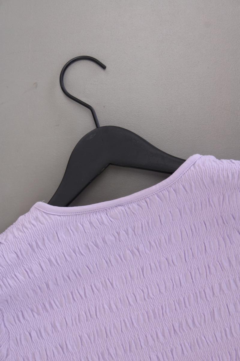 Vero Moda Crop Shirt Gr. M Kurzarm lila aus Baumwolle