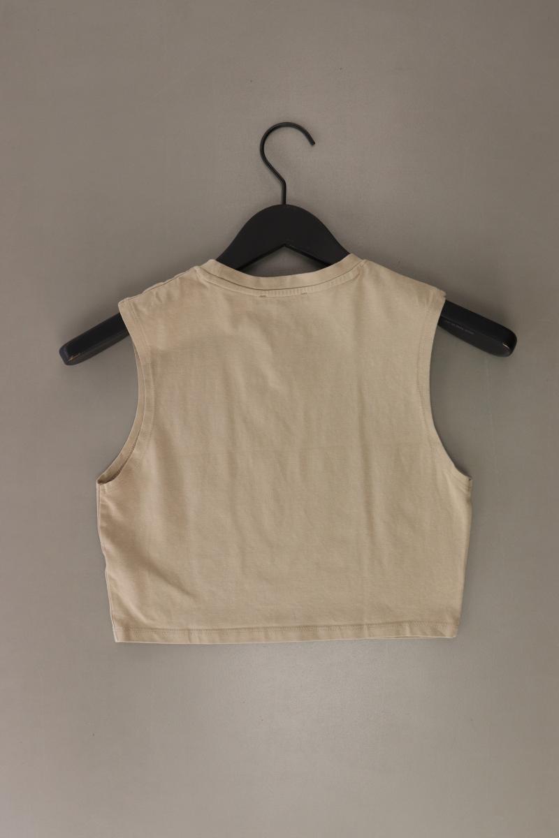 Zara Crop Top Gr. M braun aus Baumwolle