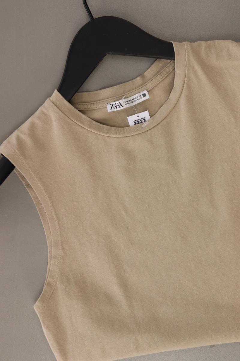 Zara Crop Top Gr. M braun aus Baumwolle