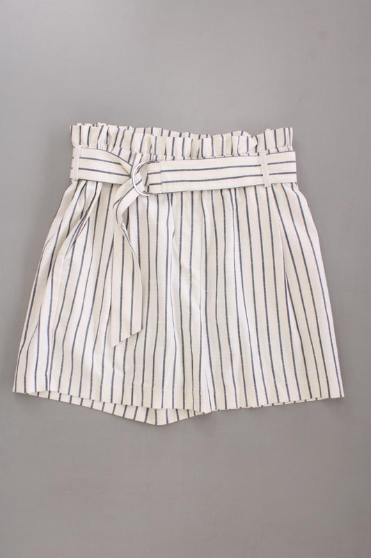 Vero Moda Shorts Gr. 38 gestreift creme aus Viskose