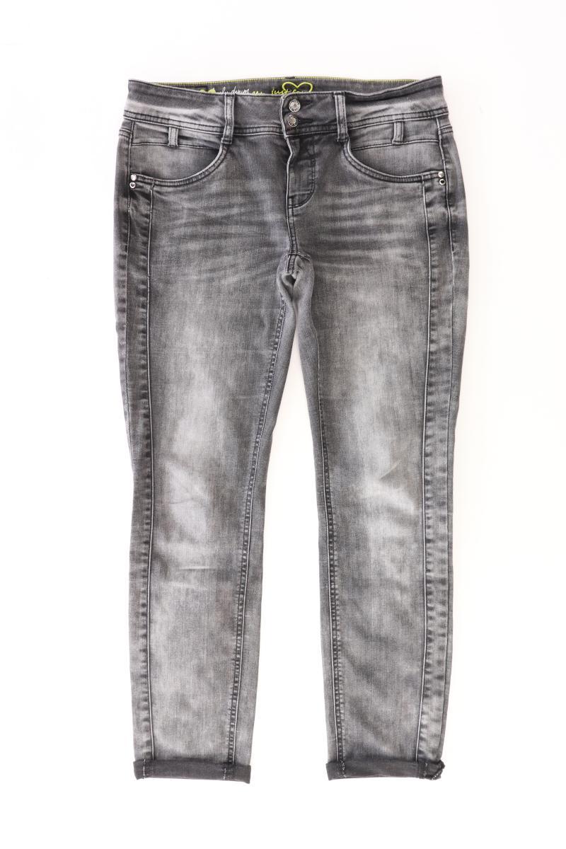 Street One Straight Jeans Gr. W28/L30 grau aus Baumwolle