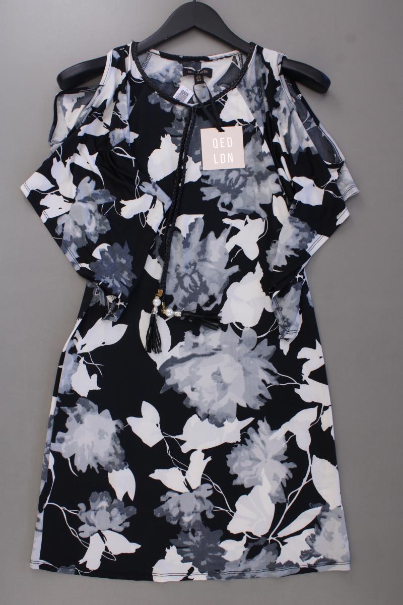 QED LONDON Midikleid Gr. 36 mit Blumenmuster neu mit Etikett 3/4 Ärmel grau