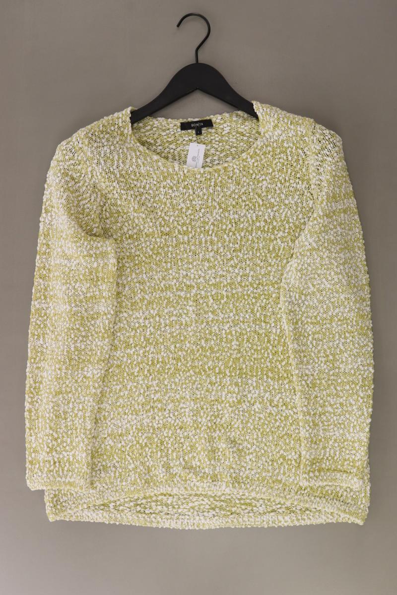 Bonita Feinstrickpullover Gr. L grün aus Polyester