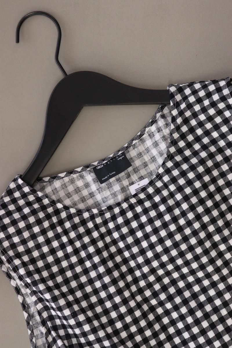 Asos Karobluse Gr. 44/46 kariert Ärmellos schwarz aus Baumwolle
