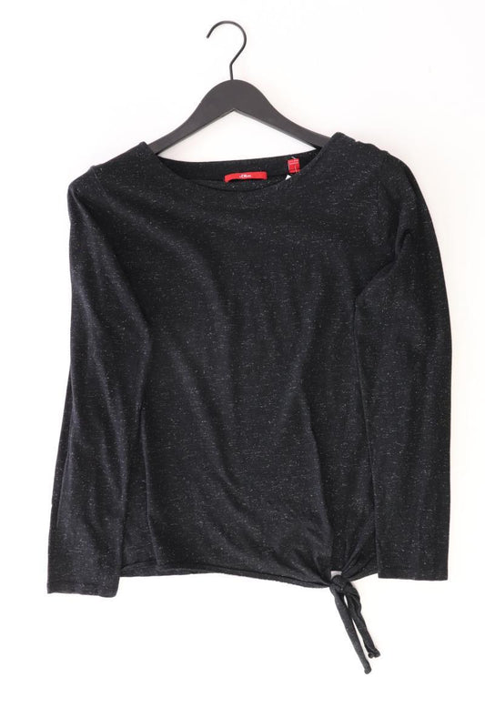 s.Oliver Longsleeve-Shirt Gr. 40 Langarm schwarz aus Baumwolle