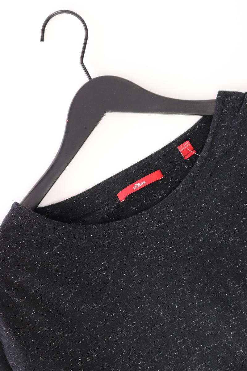 s.Oliver Longsleeve-Shirt Gr. 40 Langarm schwarz aus Baumwolle