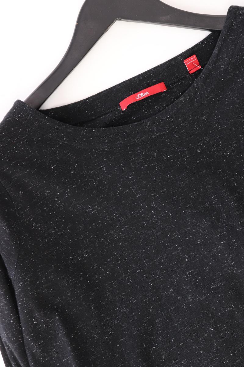 s.Oliver Longsleeve-Shirt Gr. 40 Langarm schwarz aus Baumwolle