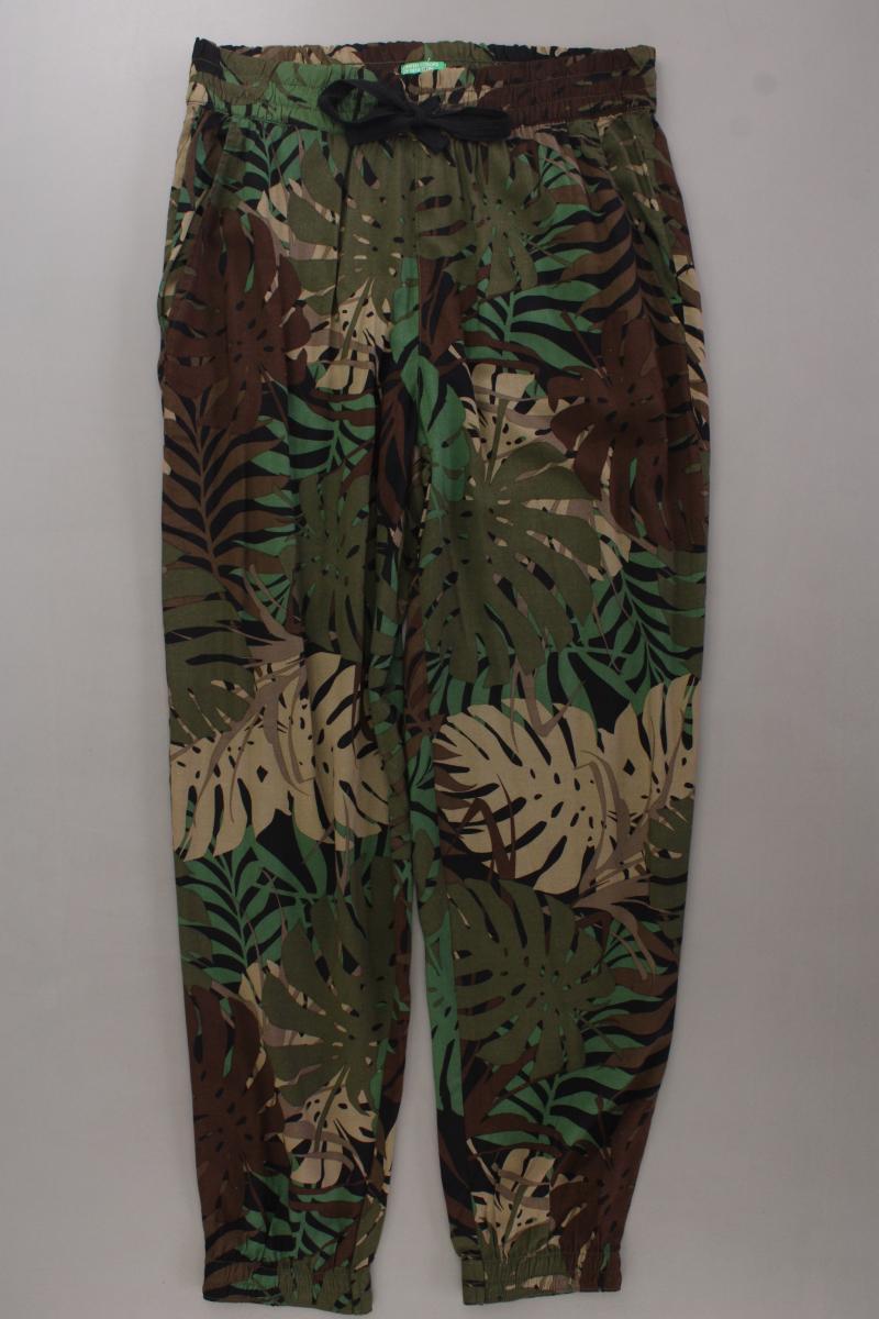United Colors of Benetton Stoffhose Gr. S olivgrün aus Viskose