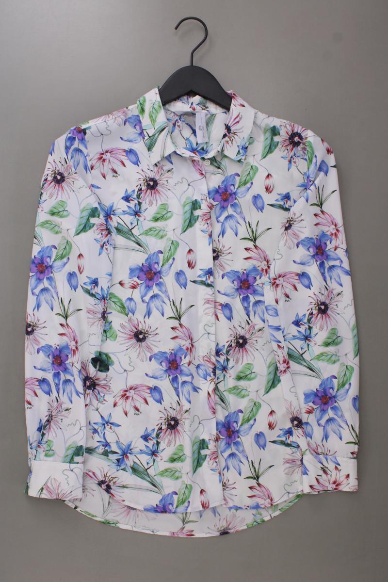 H&M Langarmbluse Gr. 36 mit Blumenmuster neuwertig mehrfarbig aus Polyester