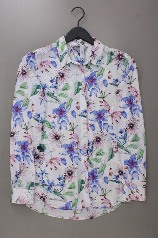 H&M Langarmbluse Gr. 36 mit Blumenmuster neuwertig mehrfarbig aus Polyester