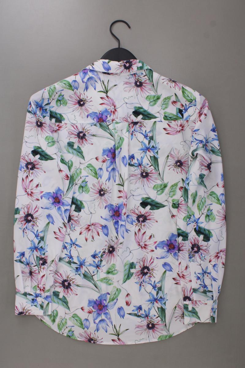 H&M Langarmbluse Gr. 36 mit Blumenmuster neuwertig mehrfarbig aus Polyester