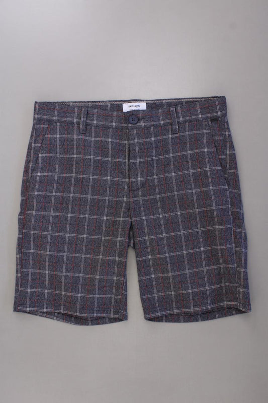 ONLY & SONS Chino Shorts für Herren Gr. W31 kariert grau aus Polyester