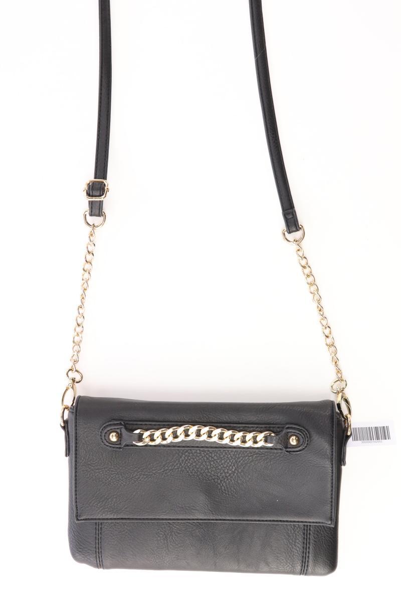 Deichmann Tasche schwarz aus Kunstleder