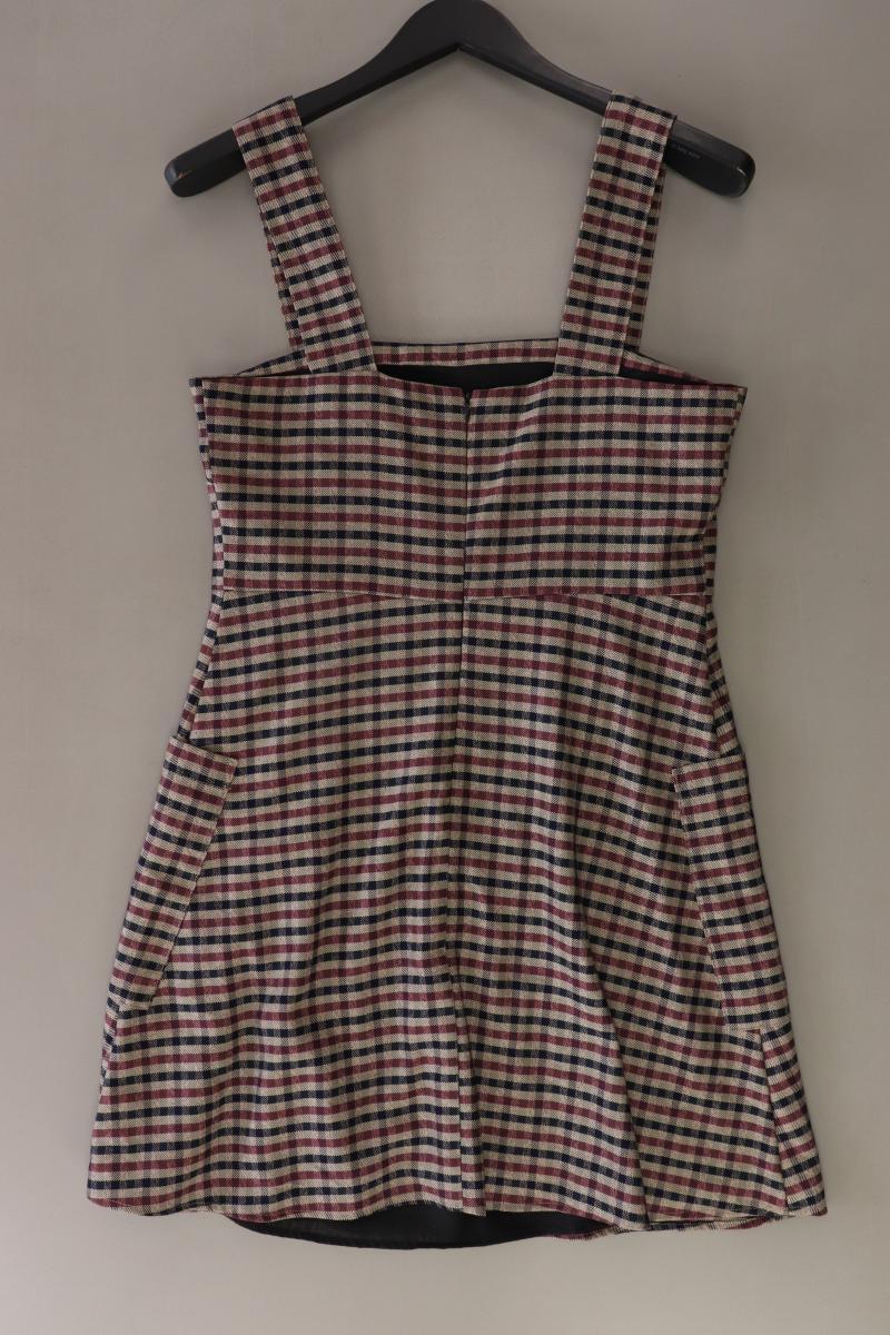 Mango Trägerkleid Gr. M kariert lila aus Baumwolle