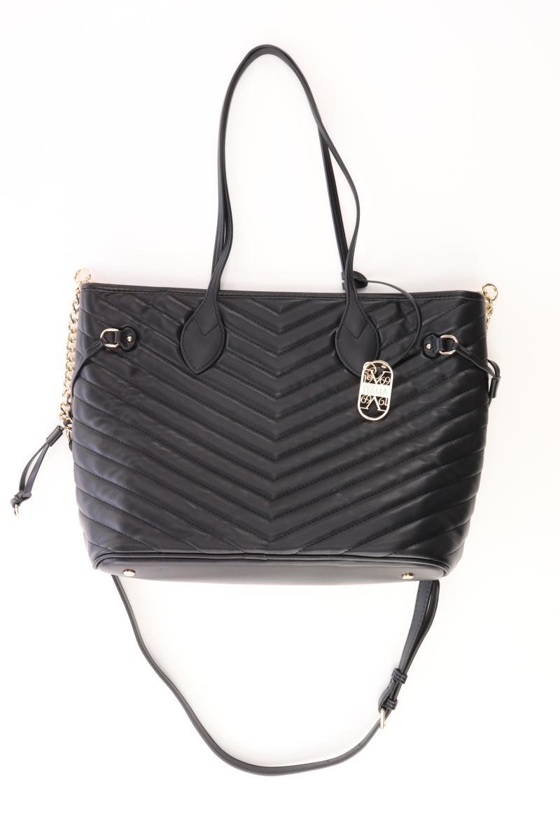 v1969 Schultertasche schwarz aus Kunstleder
