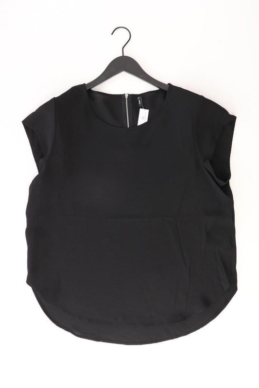 Only Bluse Gr. 44 Kurzarm schwarz aus Polyester