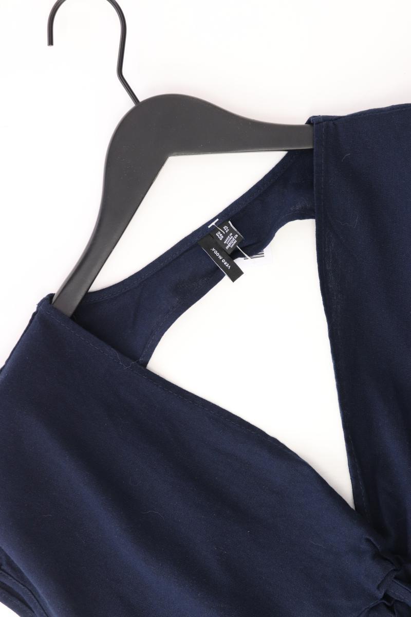 Vero Moda Kleid Gr. XL Kurzarm blau aus Viskose