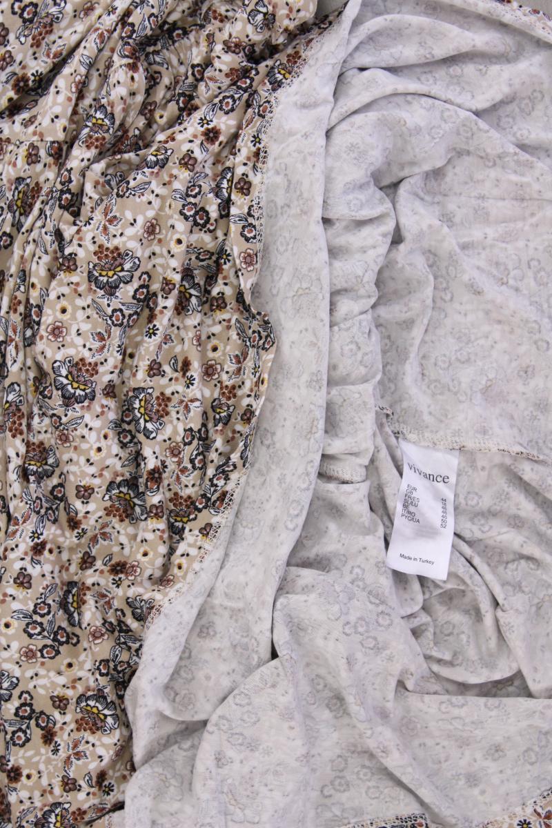 Vivance Jerseykleid Gr. 44 neuwertig Träger mehrfarbig aus Viskose