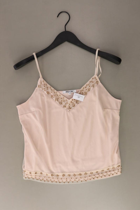 About You Spaghetti-Top Gr. 44 mit Glitzer rosa aus Polyester