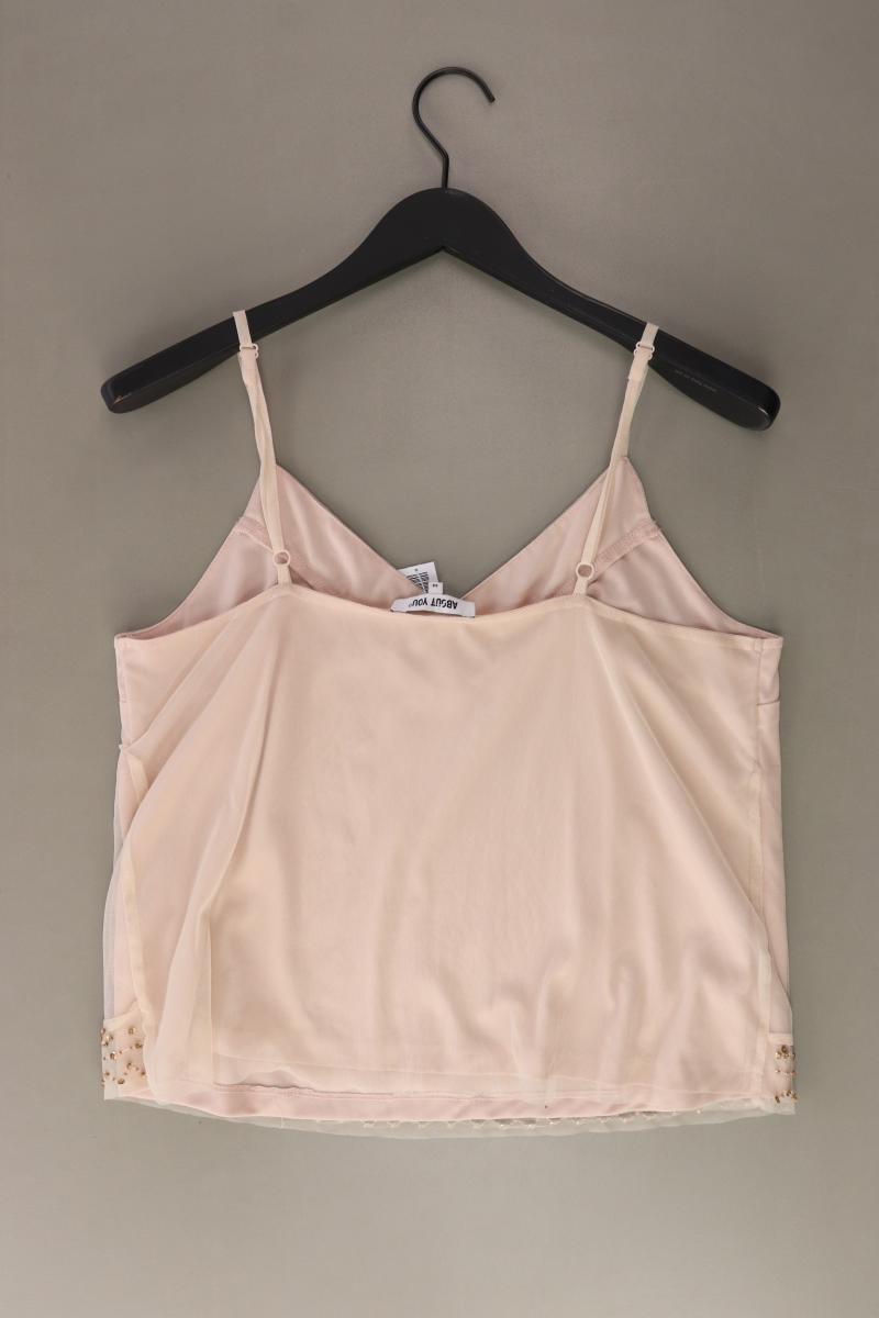 About You Spaghetti-Top Gr. 44 mit Glitzer rosa aus Polyester