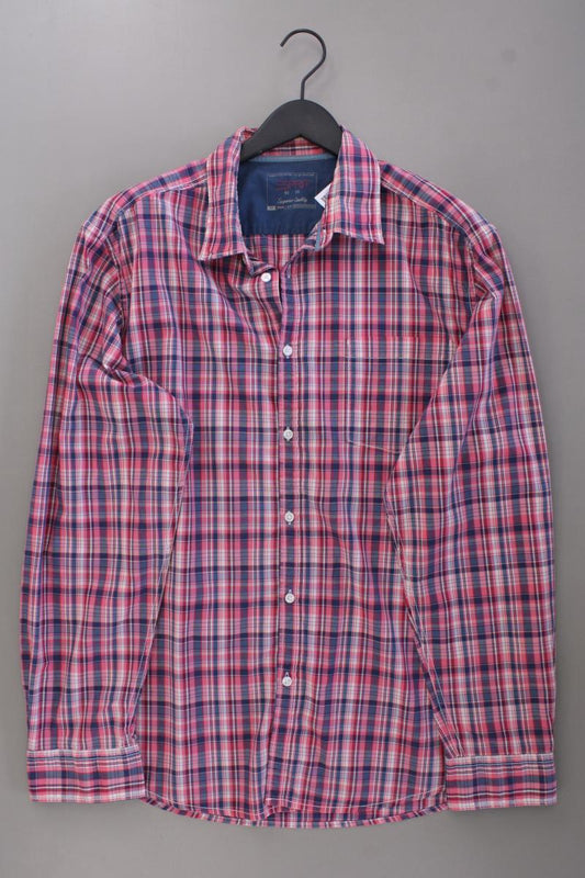 Esprit Karohemd für Herren Gr. XXL kariert Langarm pink aus Baumwolle