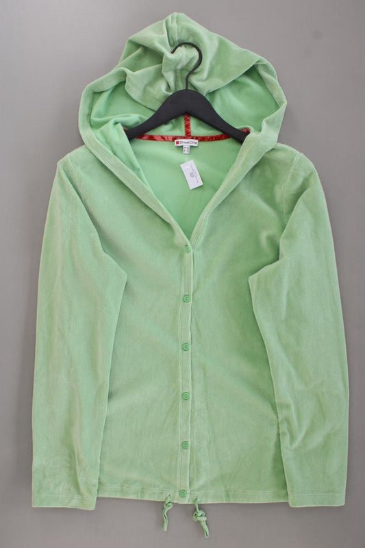 Street One Cordbluse mit Kapuze Gr. 44 Langarm grün aus Baumwolle