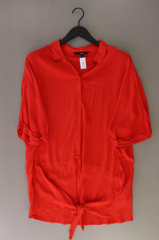 Vero Moda Oversize Bluse Gr. XS Kurzarm rot aus Viskose