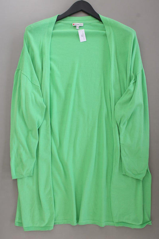 Street One Strickjacke Gr. 44 Langarm grün aus Viskose
