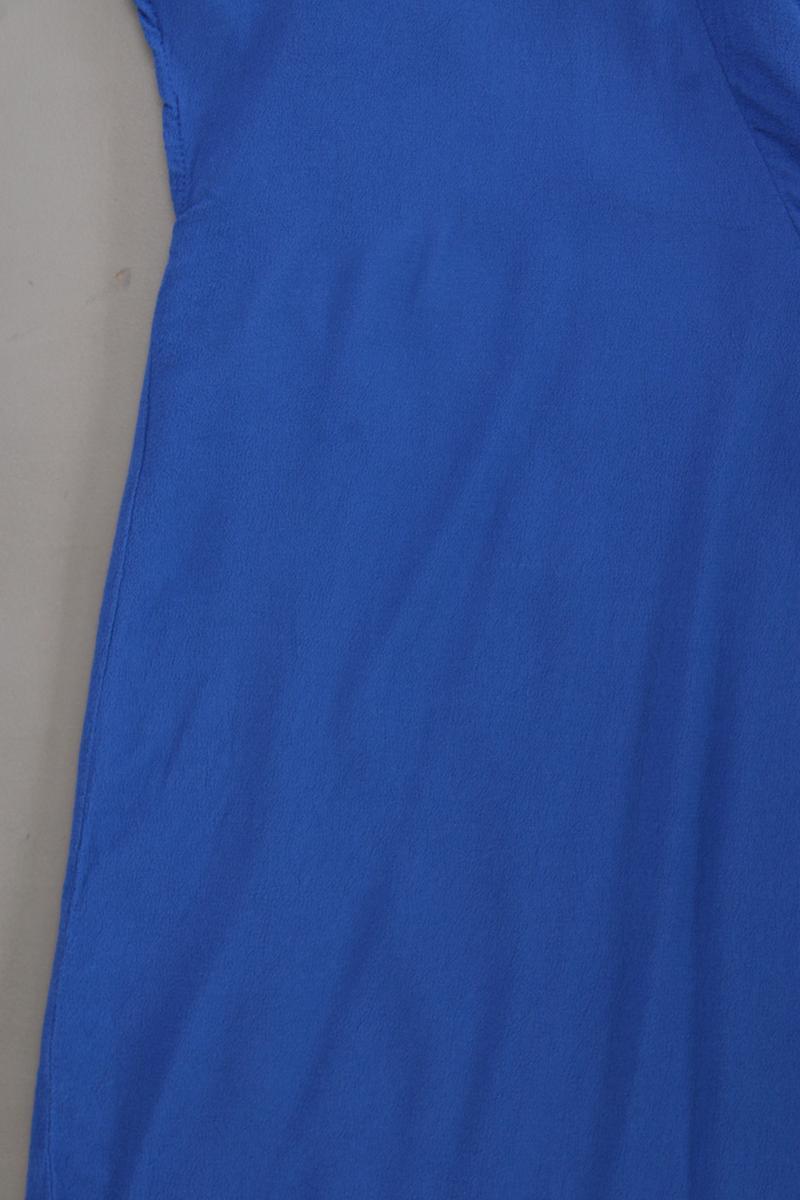 minus Kurzarmbluse Gr. 40 blau aus Viskose