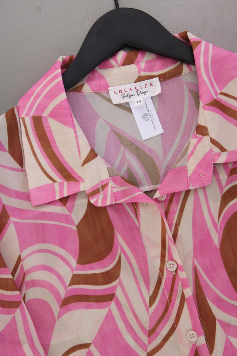 Lola & Liza Oversize-Bluse Gr. 42 neuwertig 3/4 Ärmel pink aus Polyester