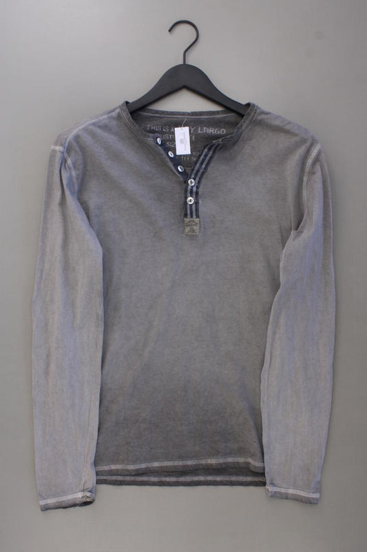 Key Largo Longsleeve-Shirt für Herren Gr. L Langarm grau aus Baumwolle