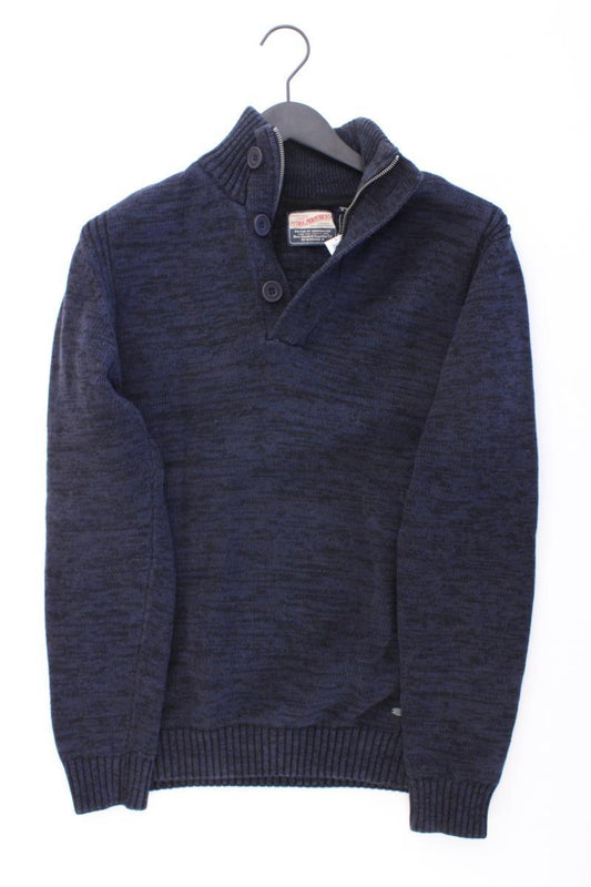 Petrol Industries Grobstrickpullover für Herren Gr. L blau aus Baumwolle