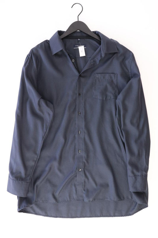 Casa Moda Langarmhemd für Herren Gr. Hemdgröße 46 blau aus Baumwolle
