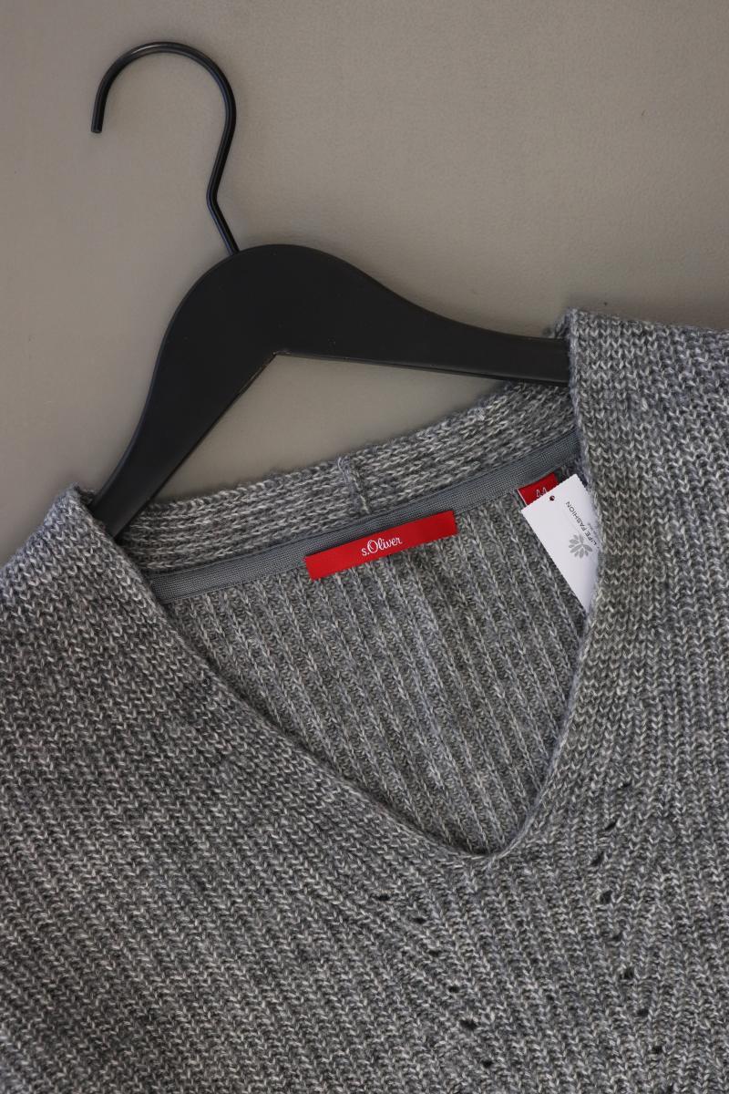 s.Oliver Grobstrickpullover Gr. 44 grau aus Baumwolle