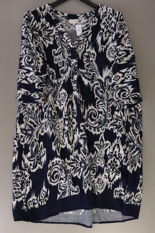 Milano Italy Midikleid Gr. 36 3/4 Ärmel blau aus Viskose