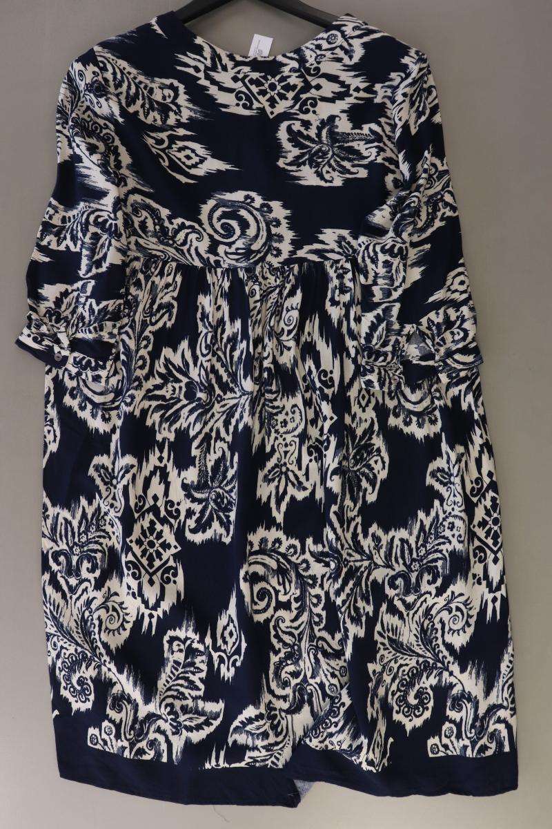 Milano Italy Midikleid Gr. 36 3/4 Ärmel blau aus Viskose
