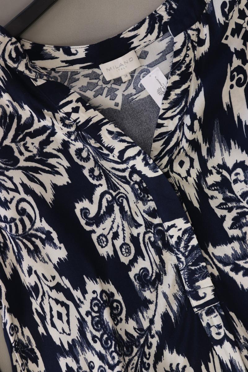 Milano Italy Midikleid Gr. 36 3/4 Ärmel blau aus Viskose