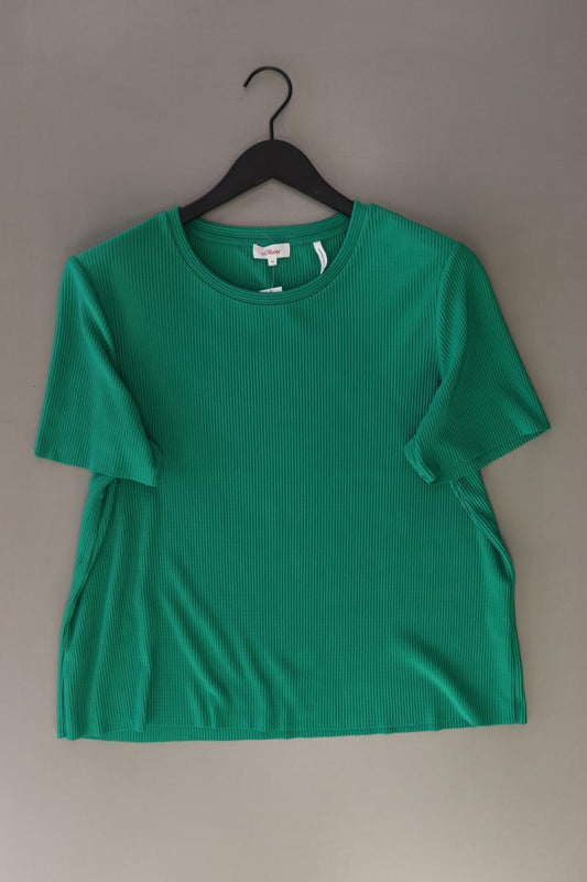 s.Oliver Kurzarmbluse Gr. 40 grün aus Polyester
