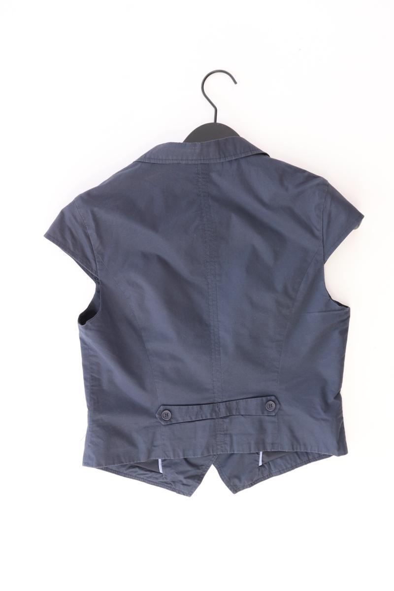 Esprit Regular Weste Gr. 38 blau aus Baumwolle