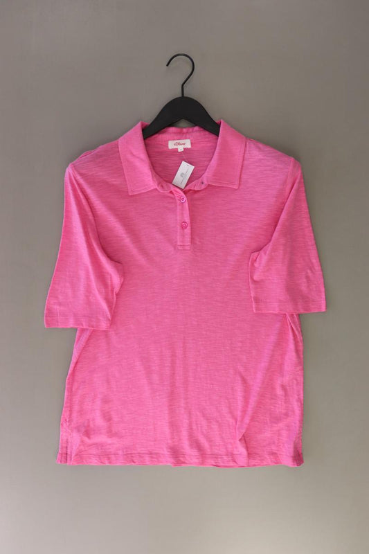 s.Oliver Poloshirt Gr. 42 Kurzarm pink aus Baumwolle