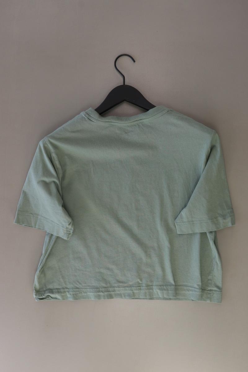 GAP Cropped Shirt Gr. S Kurzarm grün aus Baumwolle