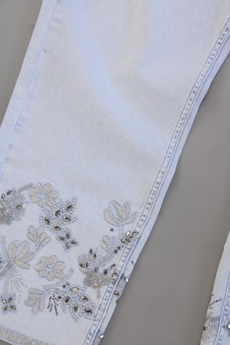 Monari Skinny Jeans Gr. 48 neuwertig blau
