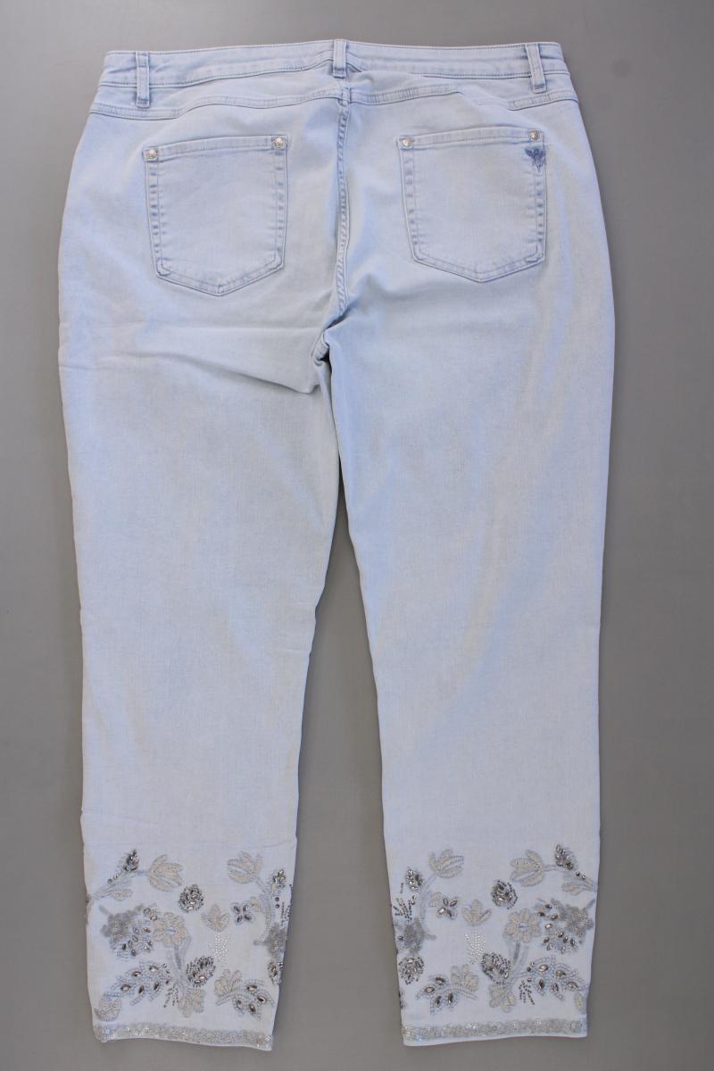 Monari Skinny Jeans Gr. 48 neuwertig blau