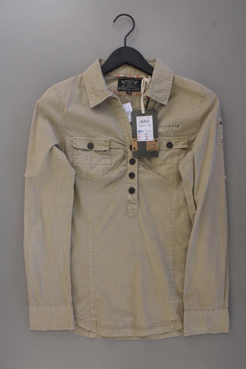 Soccx Langarmbluse Gr. 40 neu mit Etikett Neupreis: 59,95€! braun aus Baumwolle