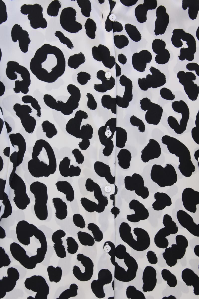 Zara Langarmbluse Gr. XS mit Tierdruck neuwertig creme aus Polyester