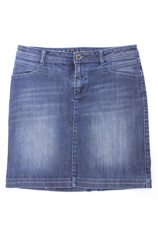 Zero Jeansrock Gr. 40 blau aus Baumwolle