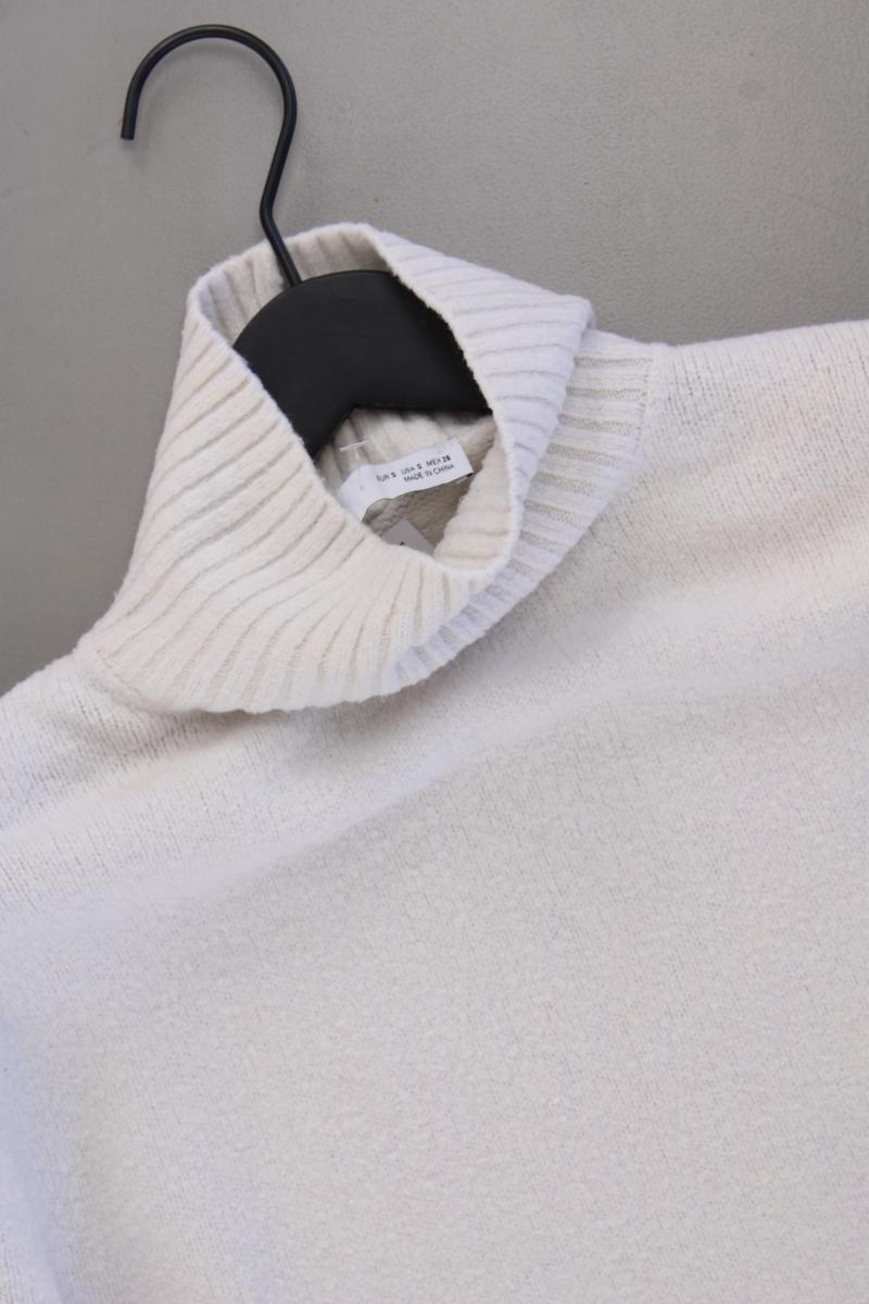 Zara Rollkragenpullover Gr. S creme aus Polyacryl