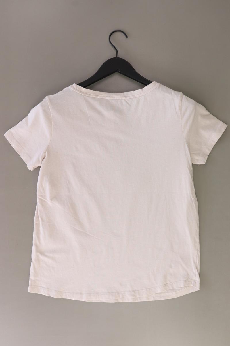 Street One T-Shirt Gr. M Kurzarm creme aus Baumwolle